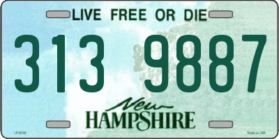 NH license plate 3139887