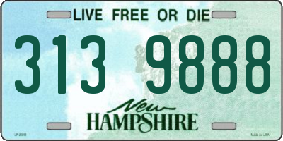 NH license plate 3139888