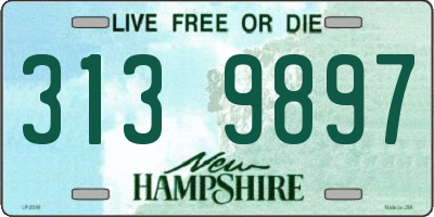 NH license plate 3139897