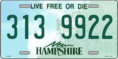 NH license plate 3139922