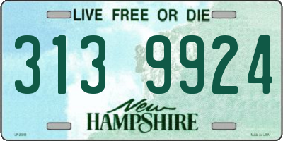 NH license plate 3139924