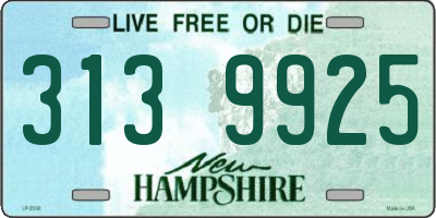 NH license plate 3139925