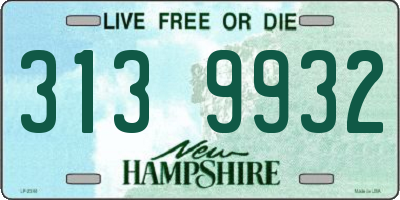 NH license plate 3139932
