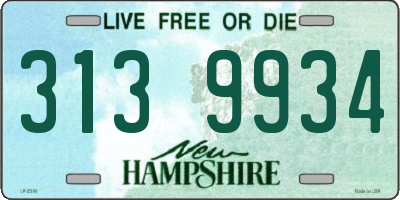 NH license plate 3139934