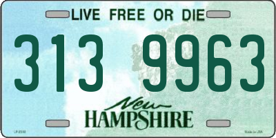 NH license plate 3139963