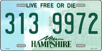 NH license plate 3139972