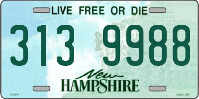 NH license plate 3139988