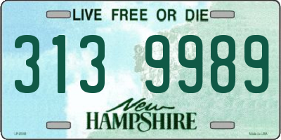 NH license plate 3139989