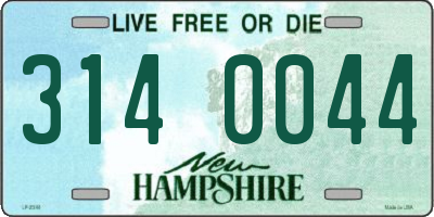 NH license plate 3140044