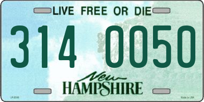 NH license plate 3140050