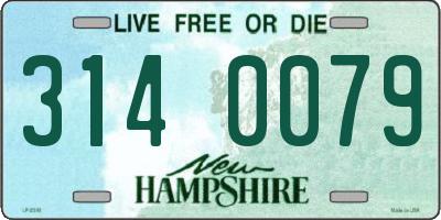 NH license plate 3140079