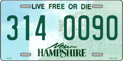 NH license plate 3140090
