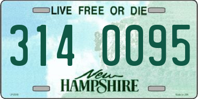 NH license plate 3140095