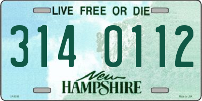 NH license plate 3140112