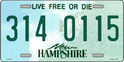 NH license plate 3140115