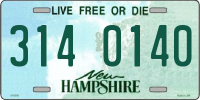 NH license plate 3140140