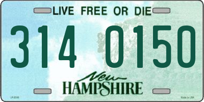NH license plate 3140150