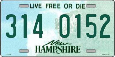 NH license plate 3140152