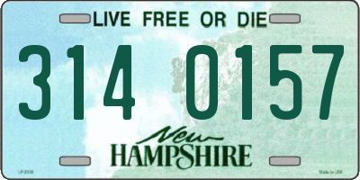 NH license plate 3140157