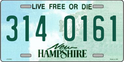 NH license plate 3140161