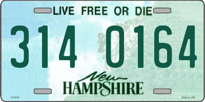 NH license plate 3140164