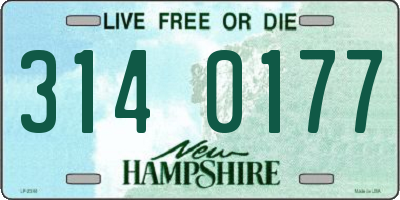 NH license plate 3140177