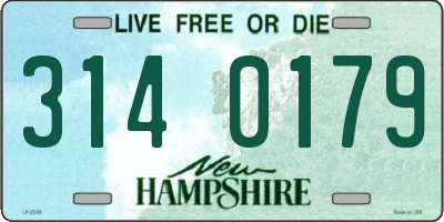 NH license plate 3140179