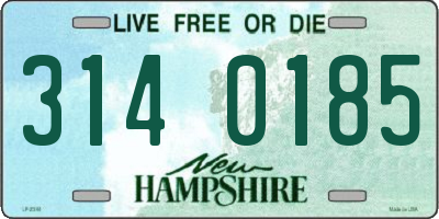 NH license plate 3140185
