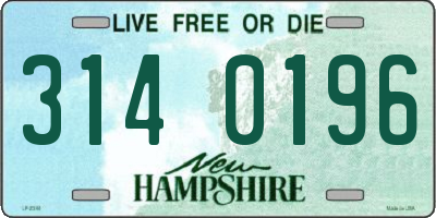 NH license plate 3140196