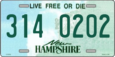 NH license plate 3140202