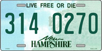 NH license plate 3140270