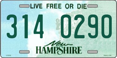 NH license plate 3140290