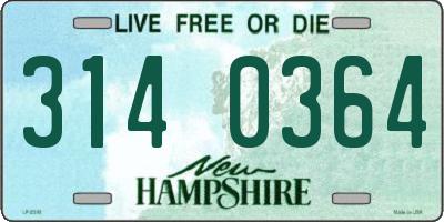 NH license plate 3140364