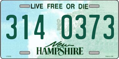 NH license plate 3140373