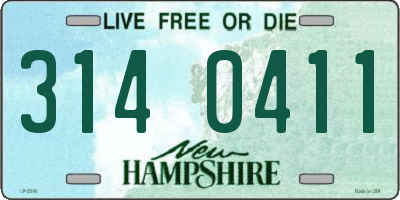 NH license plate 3140411