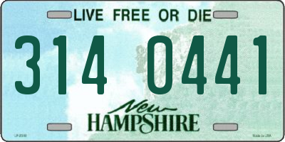 NH license plate 3140441