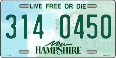NH license plate 3140450