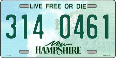 NH license plate 3140461