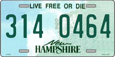 NH license plate 3140464