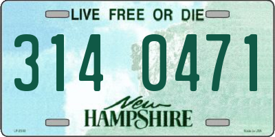 NH license plate 3140471