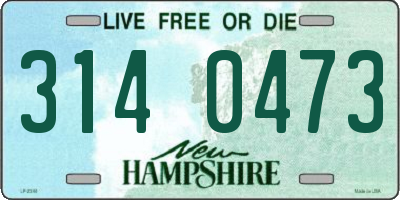 NH license plate 3140473