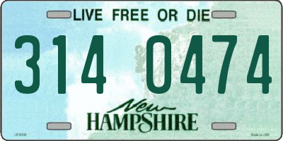 NH license plate 3140474