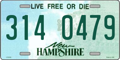 NH license plate 3140479