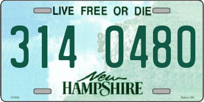NH license plate 3140480