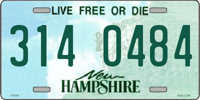 NH license plate 3140484