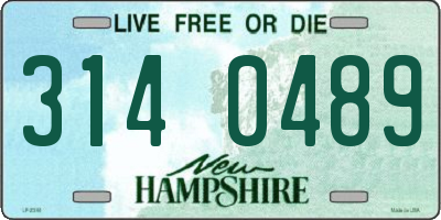 NH license plate 3140489