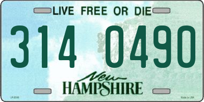 NH license plate 3140490