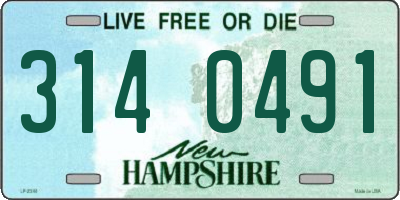 NH license plate 3140491