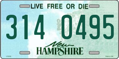 NH license plate 3140495