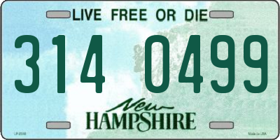 NH license plate 3140499